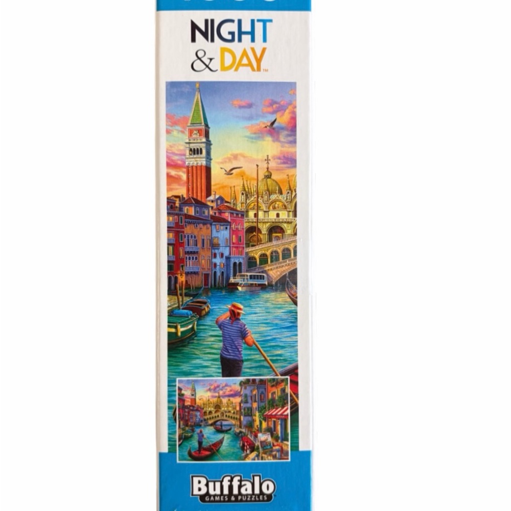RESERVED BUFFALO Jigsaw Puzzle Night & Day Sights of Venice 1000 Pieces Age 14+ - Picture 7 of 12